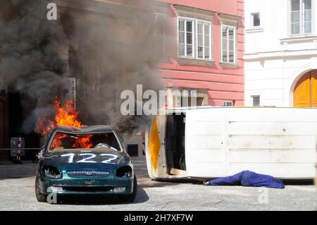 Wien, Österreich. 15. September 2012. Ausstellung der Berufsfeuerwehr Wien Stockfoto