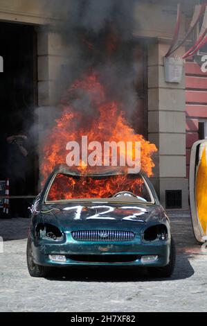 Wien, Österreich. 15. September 2012. Ausstellung der Berufsfeuerwehr Wien Stockfoto