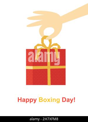 Weihnachtsfeiertag Geschenkbox für Presen Stock Vektor