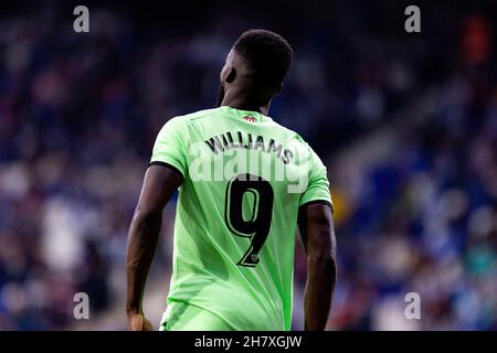 BARCELONA - OCT 26: Inaki Williams in Aktion während des La Liga-Spiels zwischen RCD Espanyol und Athletic Club de Bilbao im RCDE-Stadion am Oktober Stockfoto