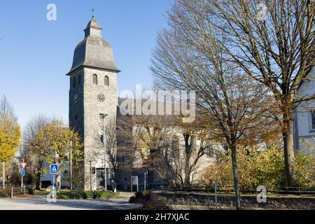 Blick auf die St.-Nikolai-Kirche in Brilon Stockfoto