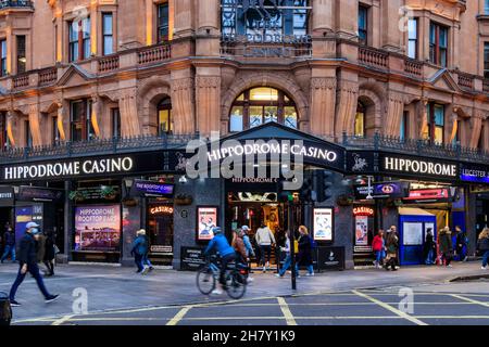 Das Hippodrome Casino in der Cranbourn Street, Leicester Square, London, Großbritannien Stockfoto