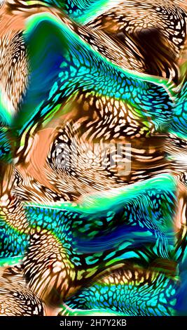 leopardenhaut Hintergrund zum Drucken Stockfoto