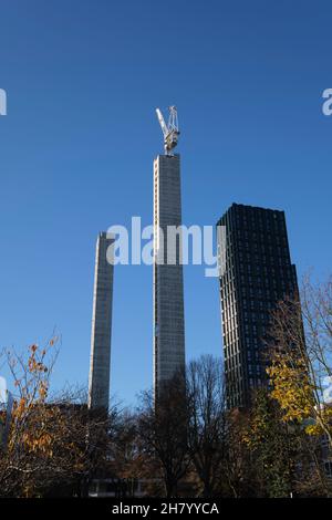 Modulare Apartments im Bau Croydon Stockfoto