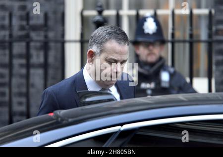 Nigel Adams MP (Con: Selby und Ainsty) Staatsminister (Minister ohne Portfolio) in Downing Street, November 2021 Stockfoto