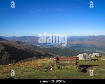 Der Blick von Aonach Mor Stockfoto