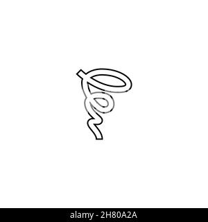 Symbol für Sturmlinie. Einfacher Stil Winter Poster Hintergrund-Symbol. Logo-Design-Element. T-Shirt-Druck. Vektor für Aufkleber. Stock Vektor