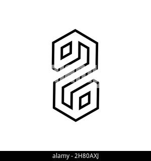 Gans Line-Symbol. Einfaches Stil Gans abstraktes Logo-Symbol. Logo-Design-Element. T-Shirt-Druck. Vektor für Aufkleber. Stock Vektor