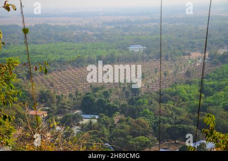 Luftaufnahme des Lumbini Buddha Garden, hPa an, Myanmar Stockfoto