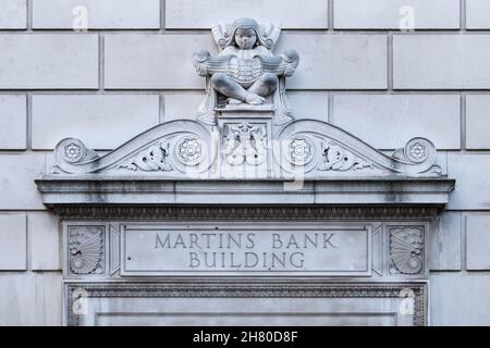 Martins Bank Building, Liverpool, England, Großbritannien Stockfoto