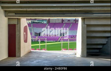 Stadtstadion in Geneve - der offizielle Spielplatz des FC Servette Stockfoto