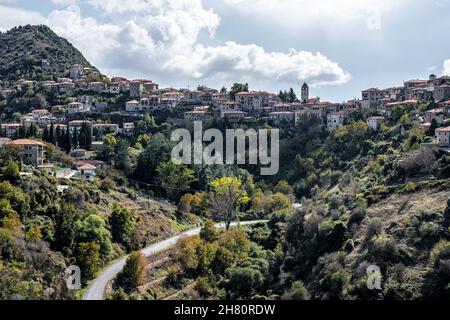 Dimitsana Dorf in Arcadia Griechenland Stockfoto