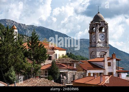 Dimitsana Dorf in Arcadia Griechenland Stockfoto