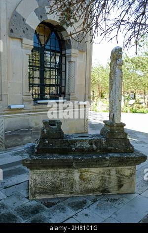 Alte Grabsteine in der Provinz Erzincan gefunden Stockfoto