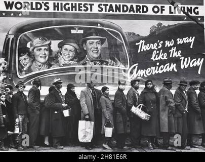 Margaret Bourke-White - die Louisville-Flut bleibt ein ikonisches Bild der Großen Depression - der American Way of Life. Stockfoto