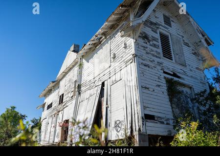 Überreste eines alten Hauses Stockfoto