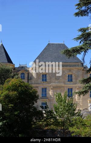 Die historische Bastide, das Herrenhaus oder Chateau de la Buzine (erbaut 1867) gehörte Marcel Pagnol zwischen 1941 und 1973 in Marseille, Frankreich Stockfoto