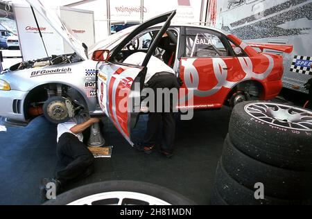 Michael Galati Audi A4 beim Speedvision World GT Challenge Race Road Atlanta Georgia USA 9/2000 Stockfoto