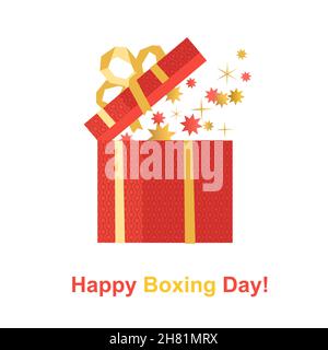 Weihnachtsfeiertag Geschenkbox für Geschenk Stock Vektor