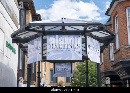 The Maltings Shopping Centre, St Albans, Hertfordshire, Großbritannien. Stockfoto