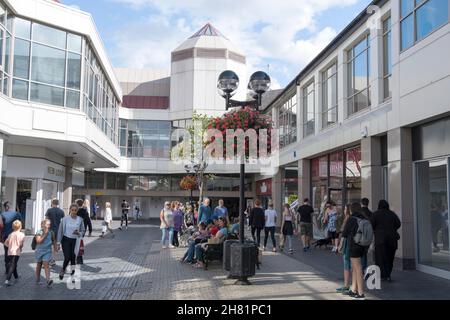 The Maltings Shopping Centre, St Albans, Hertfordshire, Großbritannien. Stockfoto