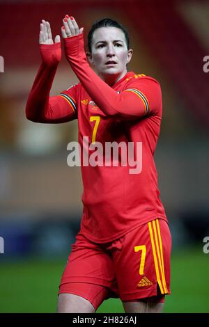 Helen Jane ward aus Wales beim Qualifikationsspiel der FIFA Frauen-Weltmeisterschaft 2023 in Parc y Scarlets, Llanelli. Bilddatum: Freitag, 26. November 2021. Siehe PA Geschichte SOCCER Wales Women. Das Foto sollte lauten: Nick Potts/PA Wire. EINSCHRÄNKUNGEN: Die Nutzung unterliegt Einschränkungen. Nur redaktionelle Verwendung, keine kommerzielle Nutzung ohne vorherige Zustimmung des Rechteinhabers. Stockfoto