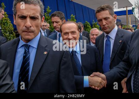 Rom, Italien 02/06/2009: Silvio Berlusconi bei der Parade zum Tag der Republik. © Andrea Sabbadini Stockfoto