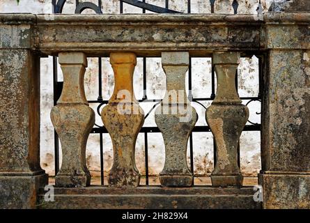 Kirche Balustrade in Tiradentes, Minas Gerais, Brasilien Stockfoto