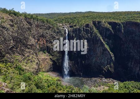 Wallaman Falls, der höchste Single Drop Wasserfall in Australien Stockfoto