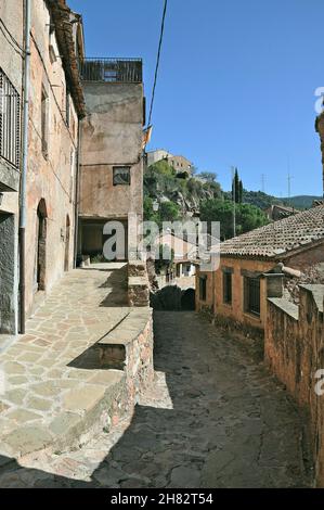 Historisches Zentrum von Mura in der Region Bages, Provinz Barcelona, Katalonien, Spanien Stockfoto