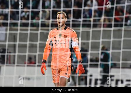 Deutschland, Fürth, Sportpark Ronhof Thomas Sommer - 24.09.2021 - Fussball, 1.Bundesliga - SpVgg Greuther Fürth vs. FC Bayern München Bild: Manuel Neuer (FC Bayern München,1) die DFL-Vorschriften verbieten die Verwendung von Fotografien als Bildsequenzen und quasi-Videos Stockfoto