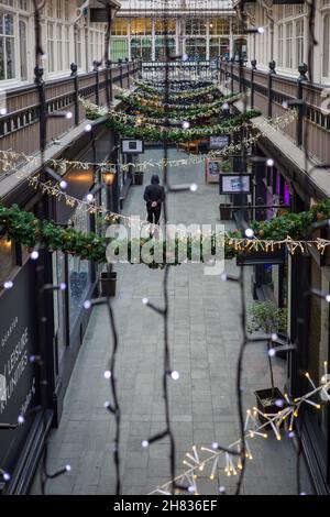 Castle Arcade Shopping Centre in Cardiff (Nov21) Stockfoto