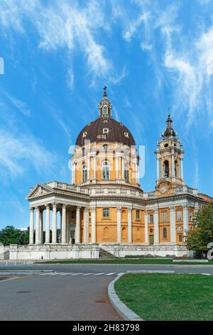 Wunderschöne Basilica di Superga in Turin, Italien Stockfoto