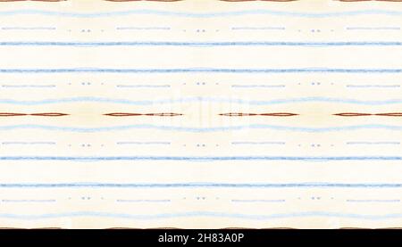 Nahtlose Handgefertigte Streifen. Hintergrund für gelbe und weiße Retro-Stroke. Grunge Tribal Textur. Gezeichnete Streifen Mit Goldenem Stift. Abstraktes Vintage-Muster. Einfach L Stockfoto