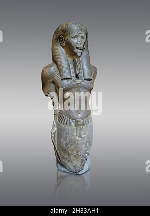 Alte ägyptische Statue des gottes Imi-khent-wer, 1304–1237 v. Chr.; 19th Dynastie, Regierungszeit von Ramesses II, Memphis. Kunsthistorisches Museum Wien Inv. AS 57 Stockfoto