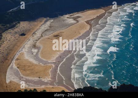 Espagne, Navarra, Arguedas, désert des Bardenas Reales, Parc naturel classé Réserve de Biosphère par l'UNESCO, Castil de tierra, la cheminée de Stockfoto