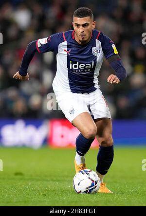 West Bromwich, Großbritannien. 26th. November 2021. Karlan Grant von West Bromwich Albion während des Sky Bet Championship-Spiels auf den Hawthorns, West Bromwich. Bildnachweis sollte lauten: Andrew Yates / Sportimage Stockfoto