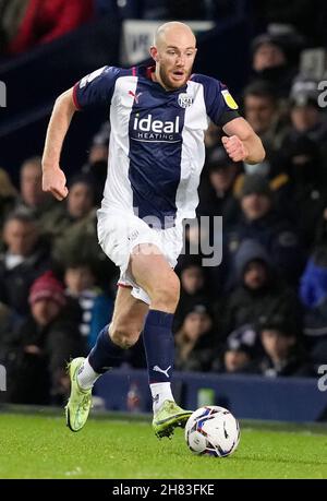 West Bromwich, Großbritannien. 26th. November 2021. Matthew Clarke von West Bromwich Albion während des Sky Bet Championship-Spiels auf den Hawthorns, West Bromwich. Bildnachweis sollte lauten: Andrew Yates / Sportimage Stockfoto