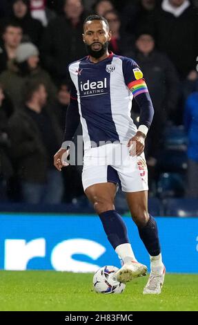 West Bromwich, Großbritannien. 26th. November 2021. Kyle Bartley von West Bromwich Albion während des Sky Bet Championship-Spiels auf den Hawthorns, West Bromwich. Bildnachweis sollte lauten: Andrew Yates / Sportimage Stockfoto