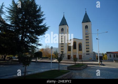 Die katholische Kirche von Medjugorje, Bosnien und Herzegowina. Stockfoto