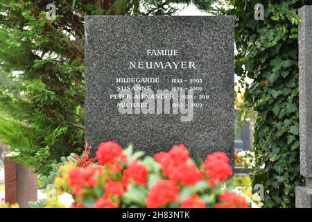 Grab von Peter Alexander auf dem Friedhof Grinzing in Wien, Österreich, Europa - Grab von Peter Alexander Grinzing Friedhof in Wien, Österreich, Europa Stockfoto