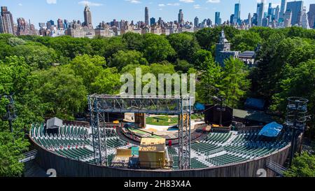 Delacorte Theatre, Central Park, Manhattran, New York City Stockfoto