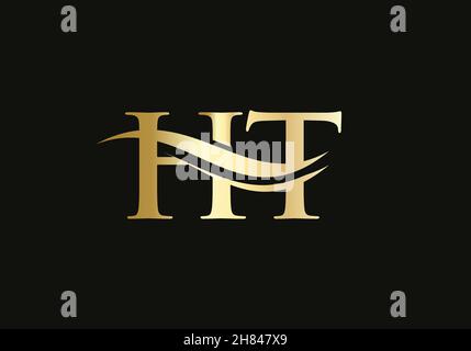 Anfangsbuchstabe HT-verknüpftes Logo für Geschäfts- und Firmenidentität. Moderner Buchstabe HT Logo Vektor-Vorlage mit modernen trendigen Stock Vektor