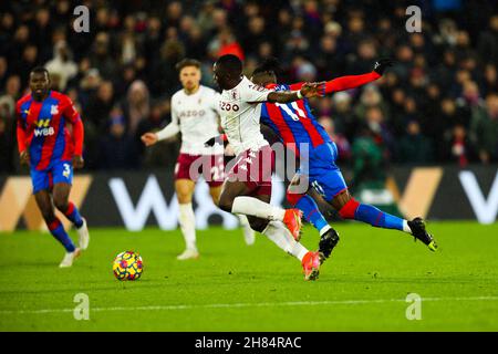 27th. November 2021; Selhurst Park, Crystal Palace, London, England; Premier League Football, Crystal Palace gegen Aston Villa: Stockfoto