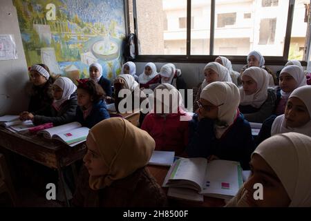 Körpervielfalt in der Bildung in Syrien nach dem Krieg Stockfoto