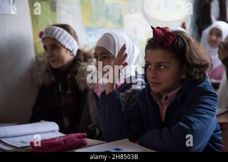 Körpervielfalt in der Bildung in Syrien nach dem Krieg Stockfoto