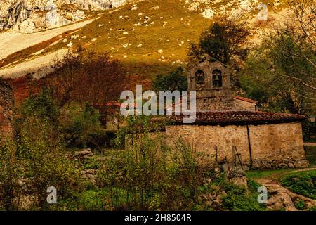 Ländliche Landschaften im Landesinneren von Asturien Stockfoto