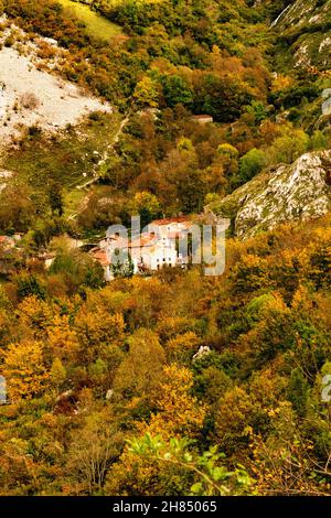 Ländliche Landschaften im Landesinneren von Asturien Stockfoto