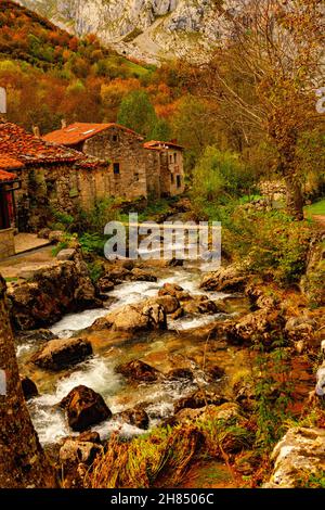 Ländliche Landschaften im Landesinneren von Asturien Stockfoto