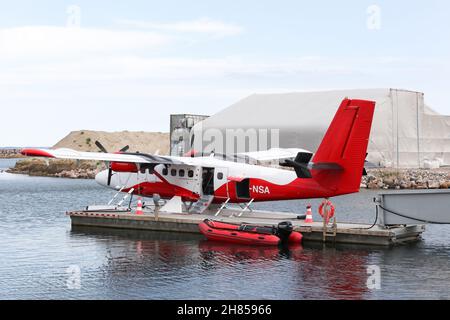 Aarhus, Dänemark - 28. August 2017: Nordic Seaplanes ist eine dänische Fluggesellschaft, die eine Strecke mit einem Wasserflugzeug zwischen Kopenhagen und Aarhus betreibt Stockfoto